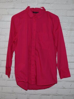 💗 LCW Vision Bright Pink Button‑Down Shirt · Men’s 34